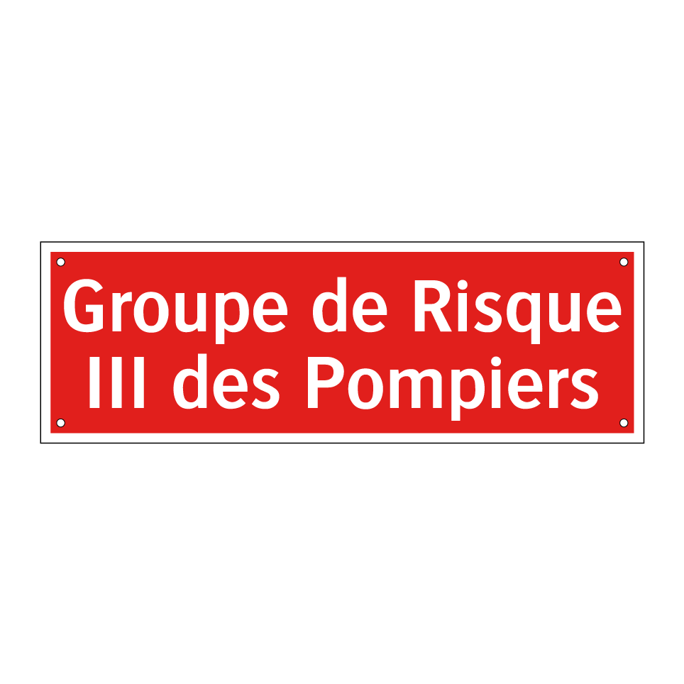 Groupe de Risque III des Pompiers