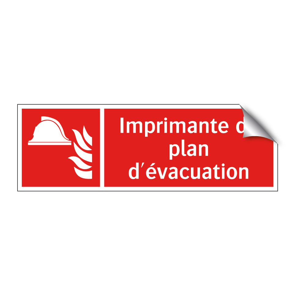 Imprimante de plan d'évacuation