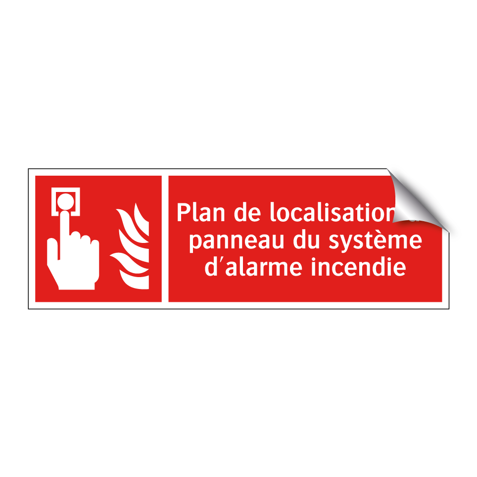 Plan de localisation du panneau du système d'alarme incendie