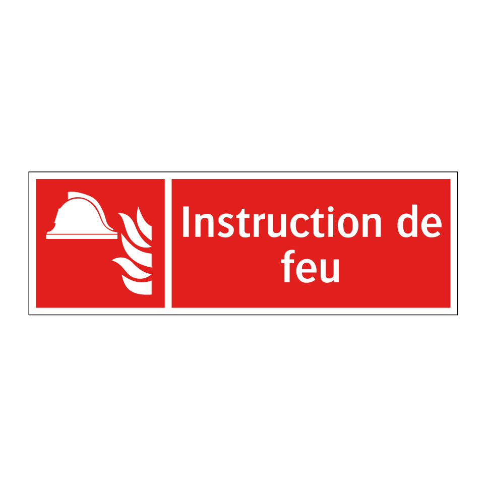 Instruction de feu
