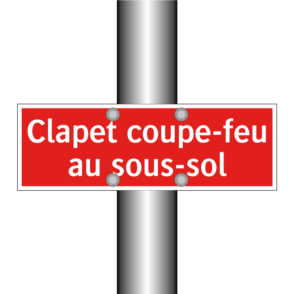 Clapet coupe-feu au sous-sol