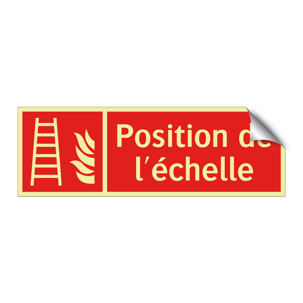 Position de l'échelle