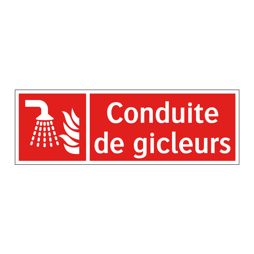Conduite de gicleurs