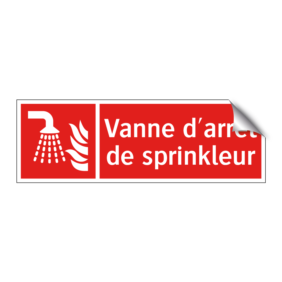Vanne d'arrêt de sprinkleur