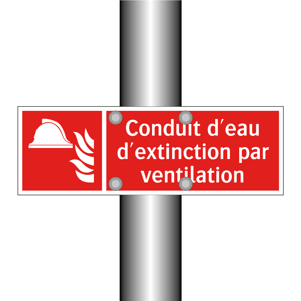 Conduit d'eau d'extinction par ventilation