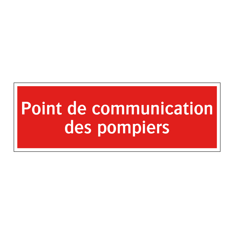 Point de communication des pompiers