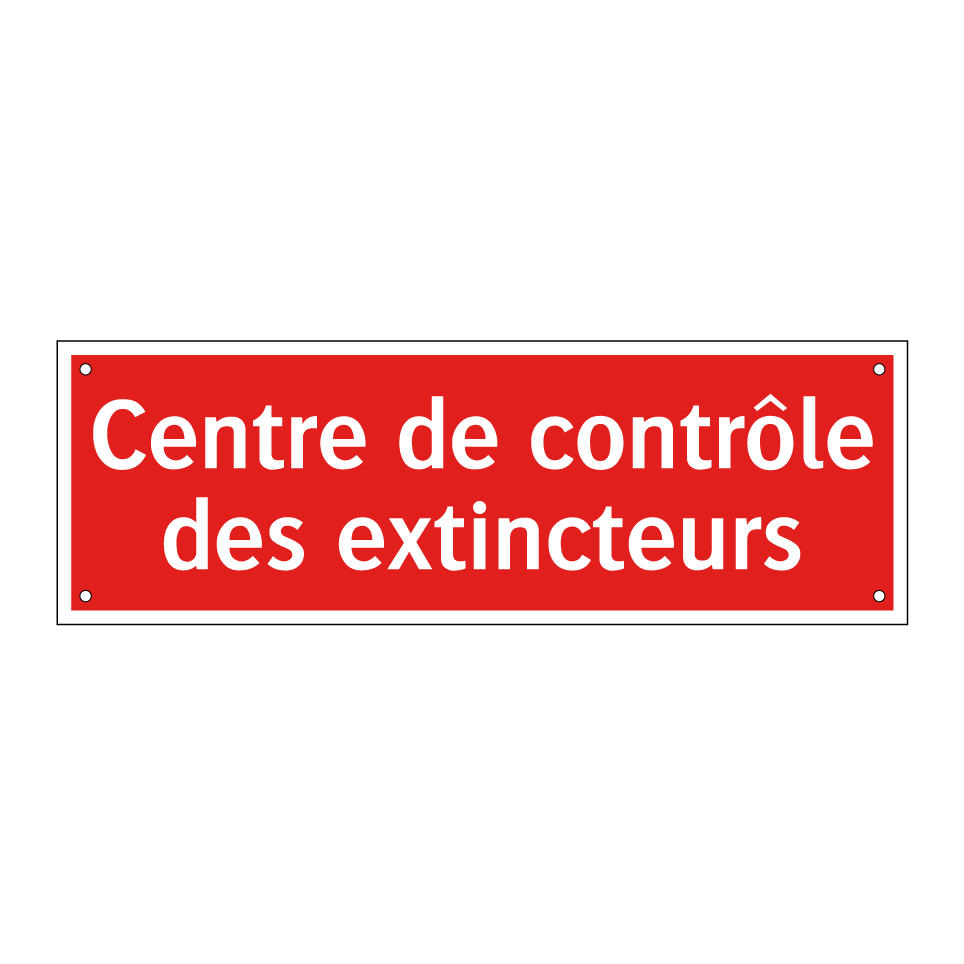 Centre de contrôle des extincteurs