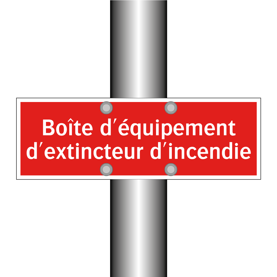 Boîte d'équipement d'extincteur d'incendie