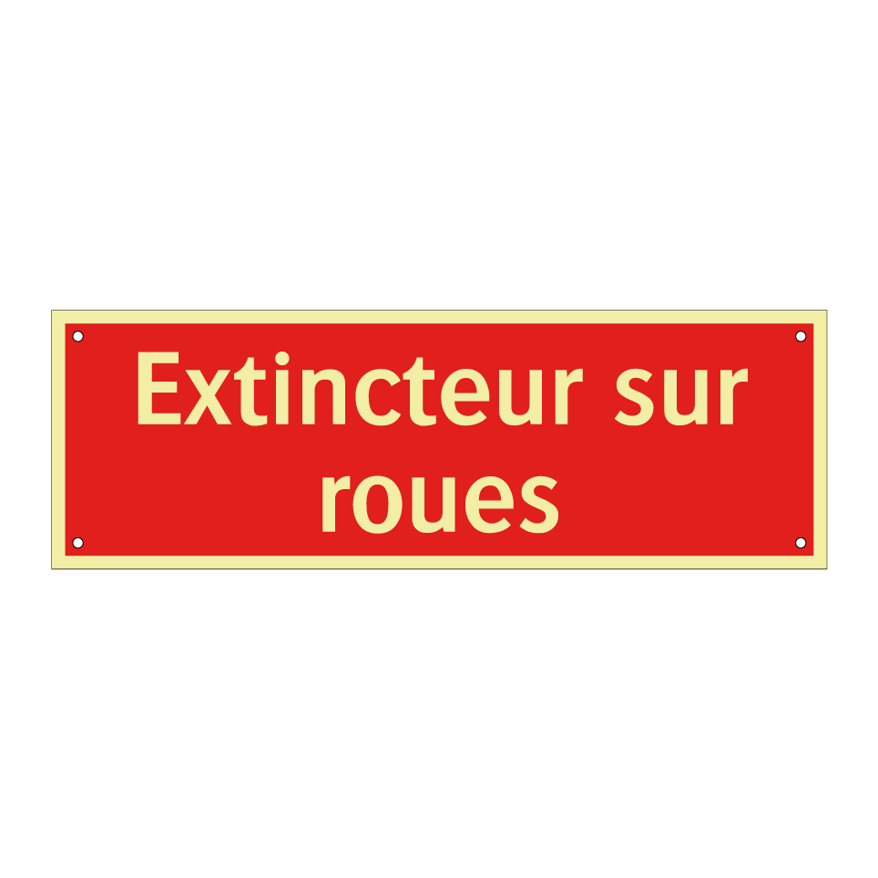 Extincteur sur roues