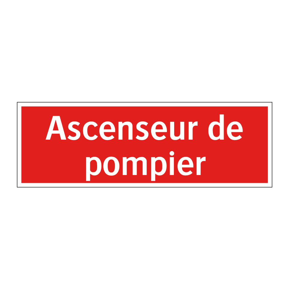 Ascenseur de pompier