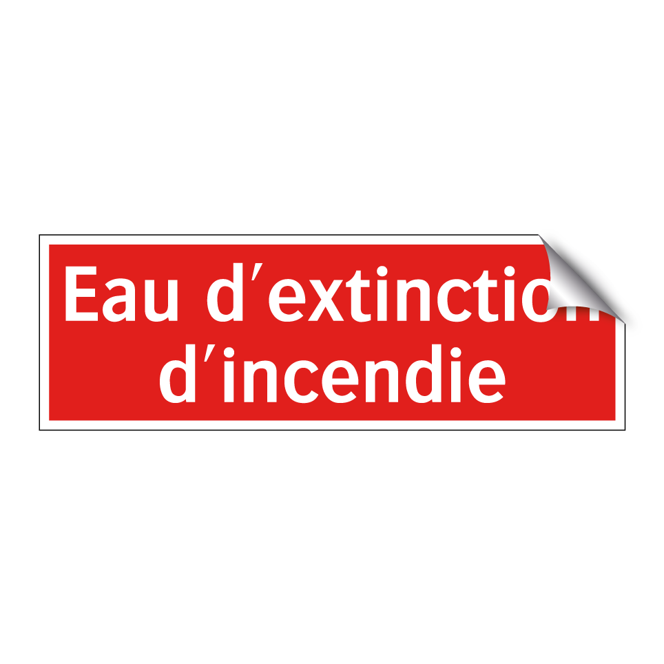 Eau d'extinction d'incendie