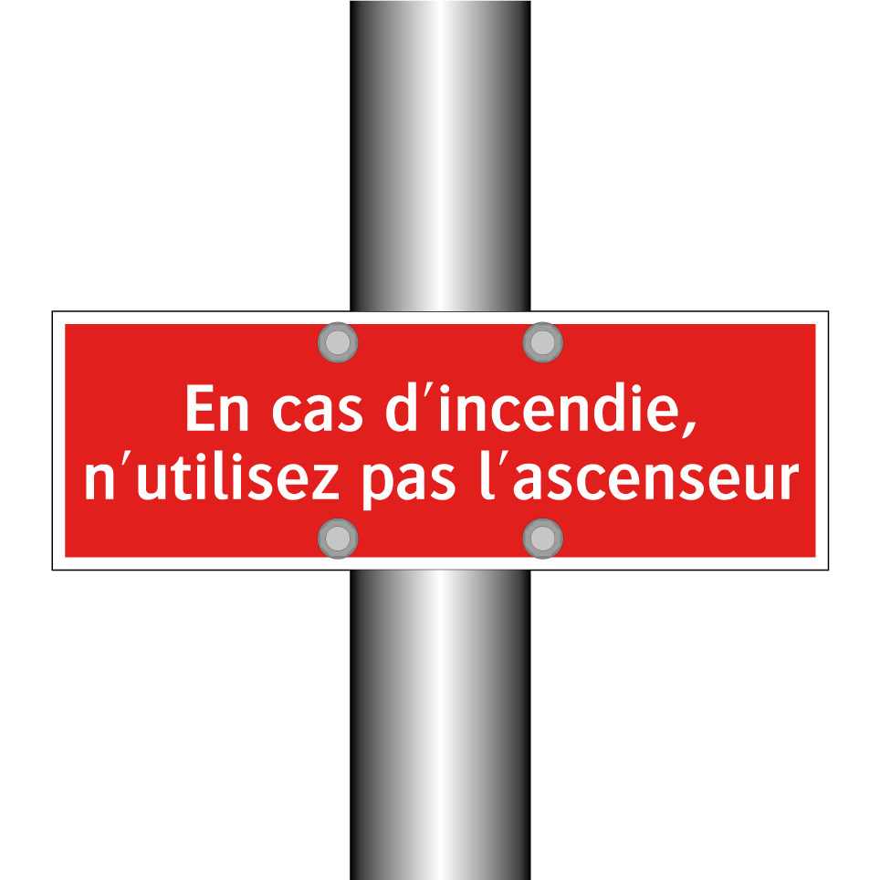 En cas d'incendie, n'utilisez pas l'ascenseur