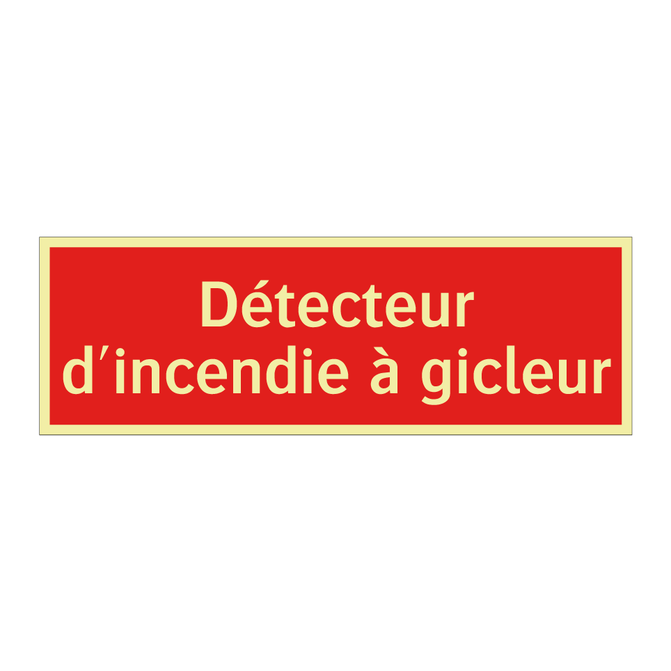Détecteur d'incendie à gicleur