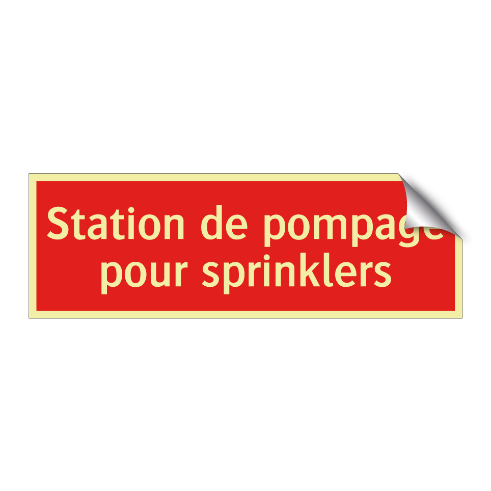 Station de pompage pour sprinklers