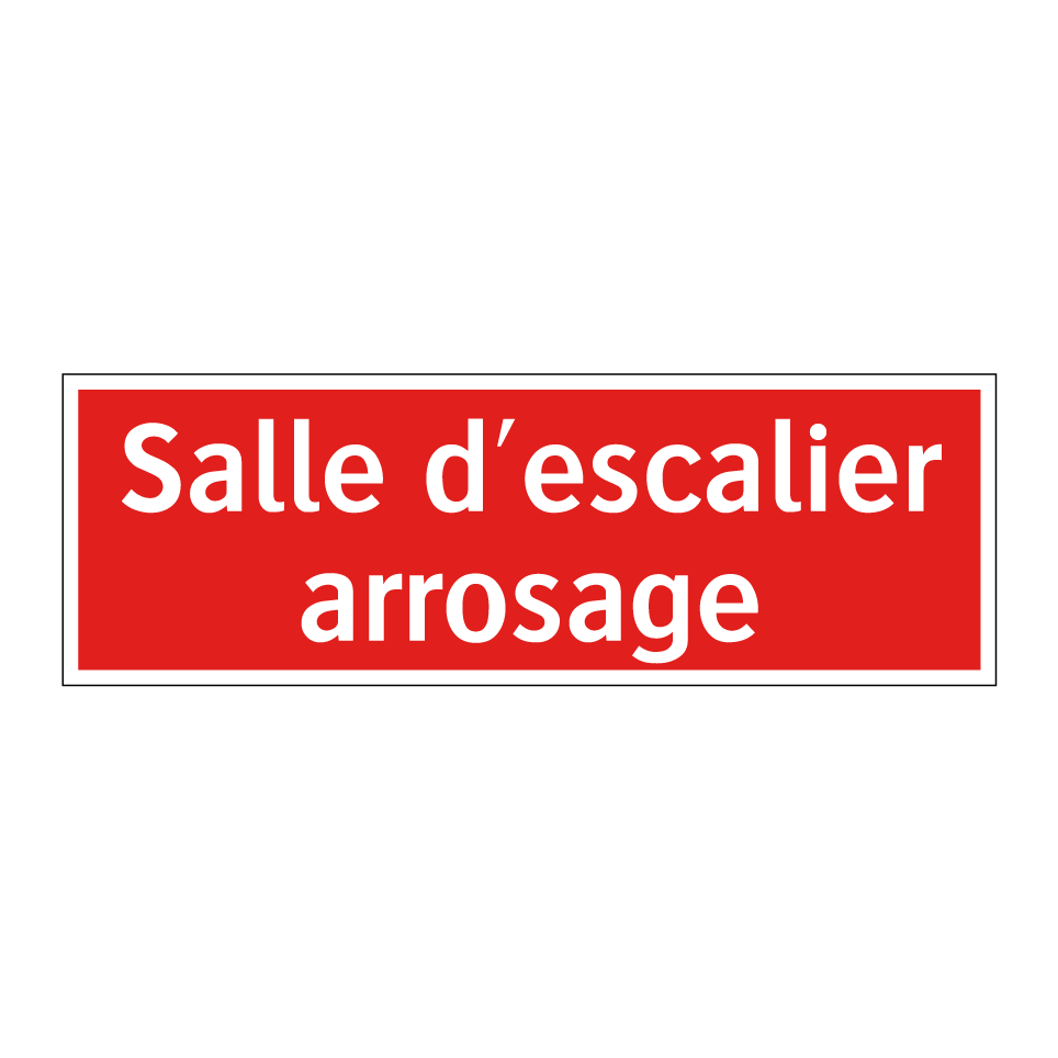 Salle d'escalier arrosage