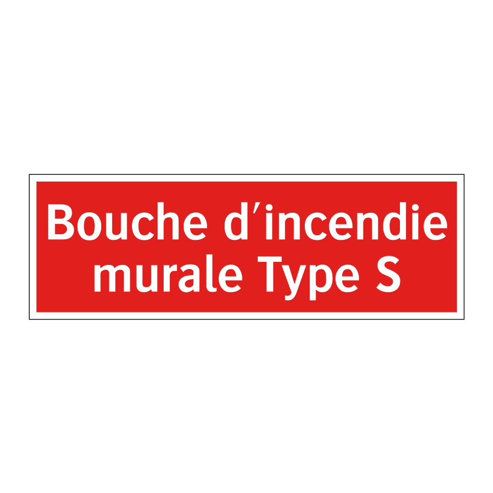 Bouche d'incendie murale Type S