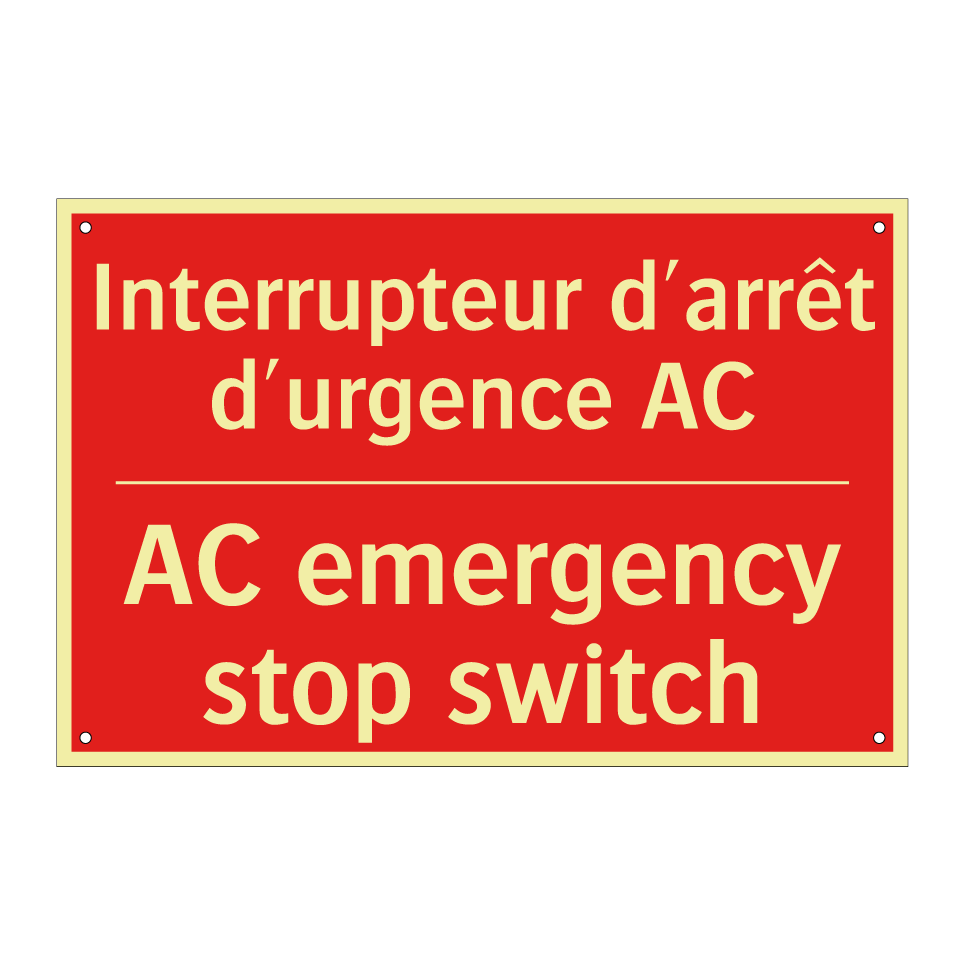 Interrupteur d'arrêt d'urgence /.../ - AC emergency stop switch