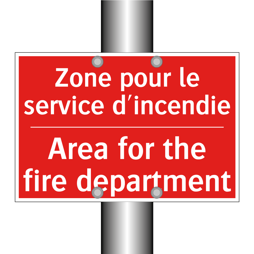 Zone pour le service d'incendie /.../ - Area for the fire department