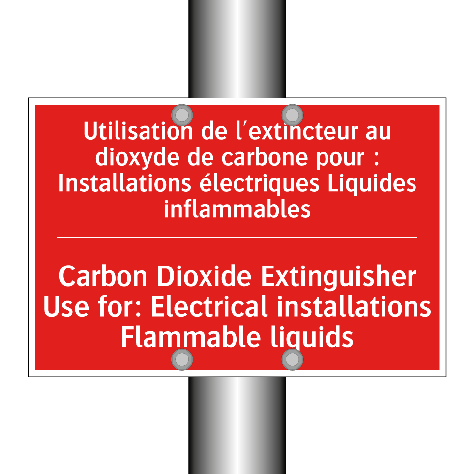 Utilisation de l'extincteur au /.../ - Carbon Dioxide Extinguisher Use /.../