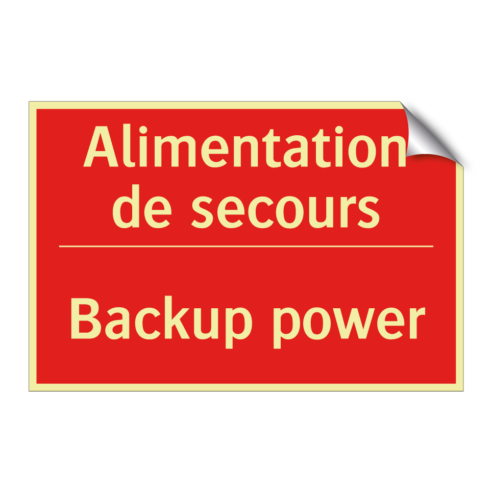 Alimentation de secours - Backup power