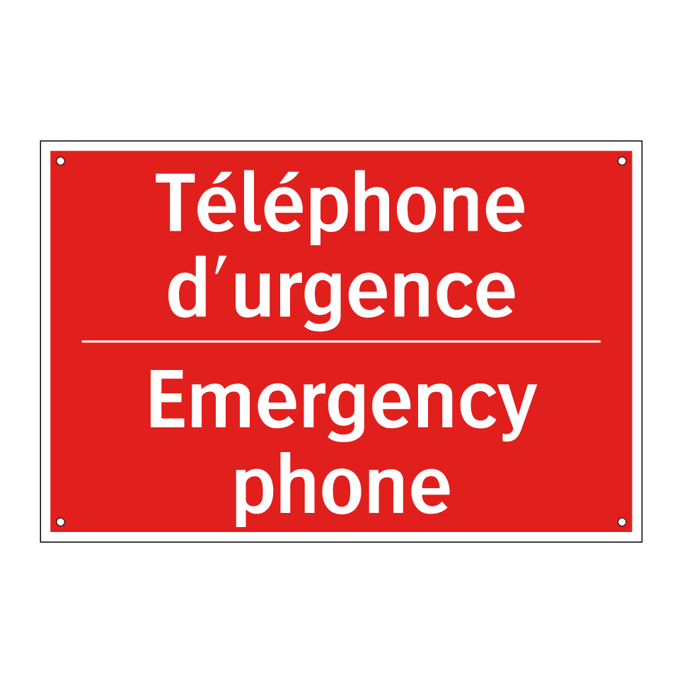 Téléphone d'urgence - Emergency phone