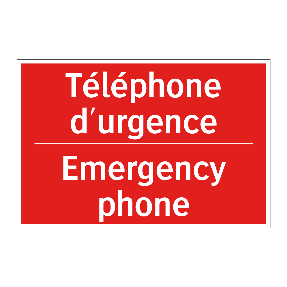Téléphone d'urgence - Emergency phone