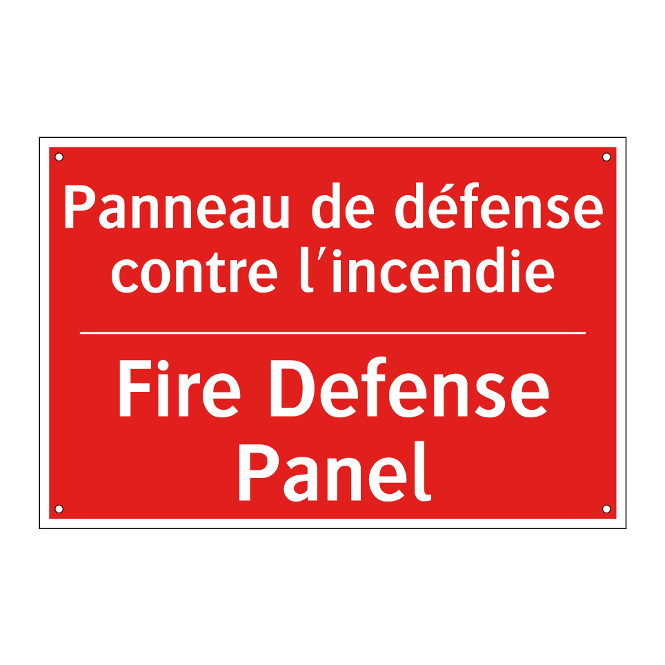 Panneau de défense contre l'incendie /.../ - Fire Defense Panel