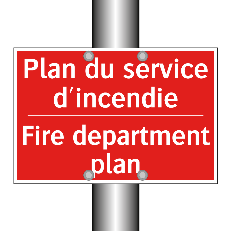 Plan du service d'incendie - Fire department plan