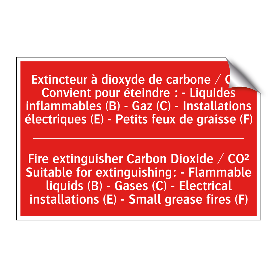 Extincteur à dioxyde de carbone /.../ - Fire extinguisher Carbon Dioxide /.../