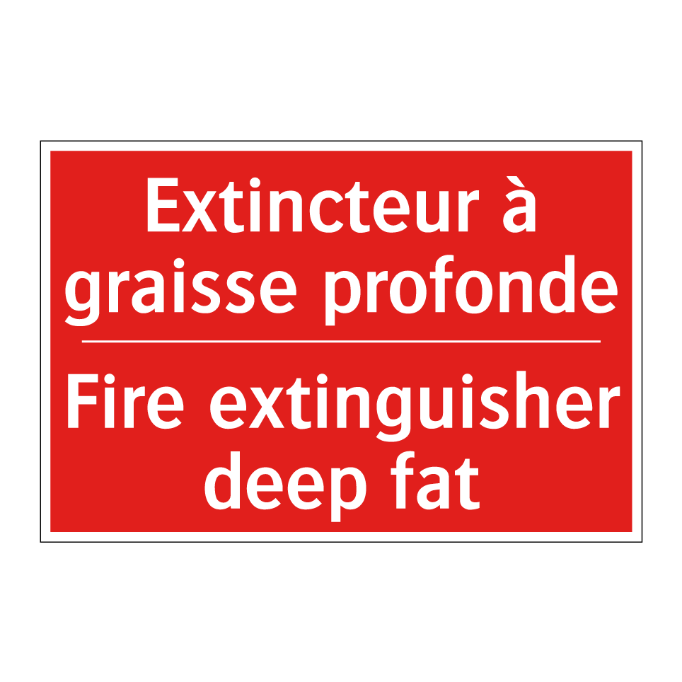 Extincteur à graisse profonde - Fire extinguisher deep fat