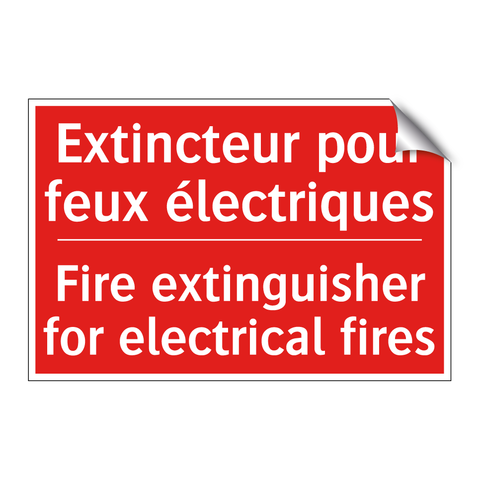 Extincteur pour feux électriques /.../ - Fire extinguisher for electrical /.../