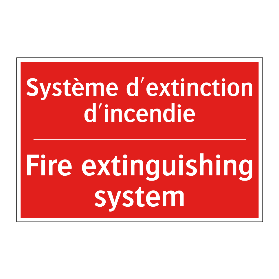 Système d'extinction d'incendie /.../ - Fire extinguishing system