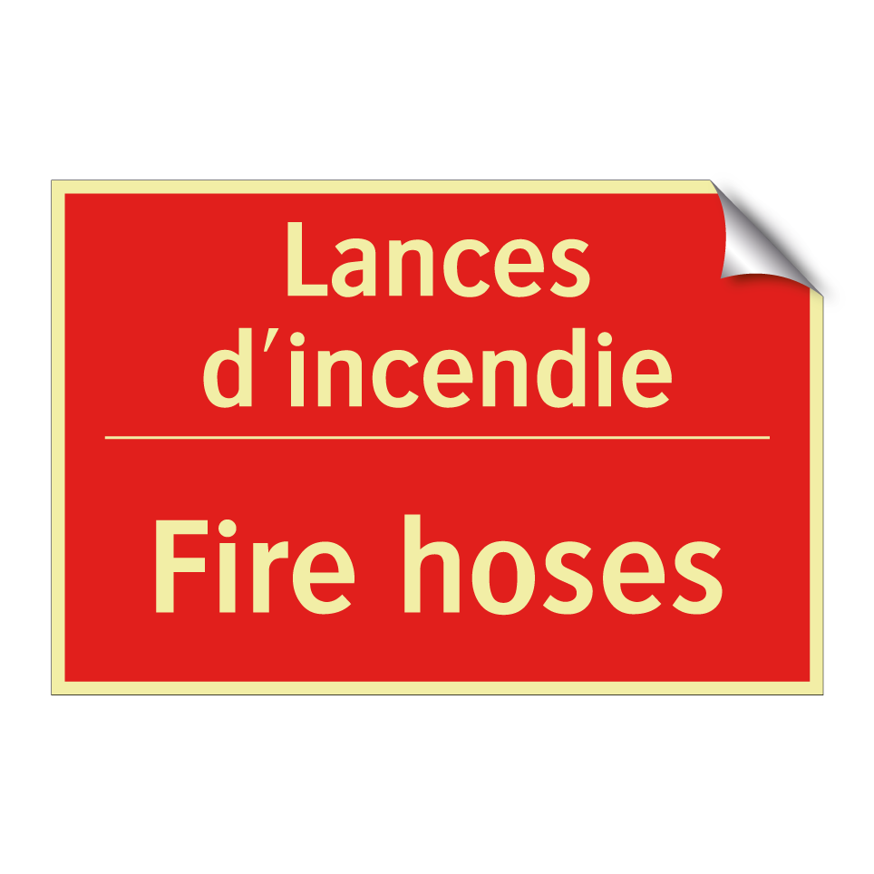 Lances d'incendie - Fire hoses