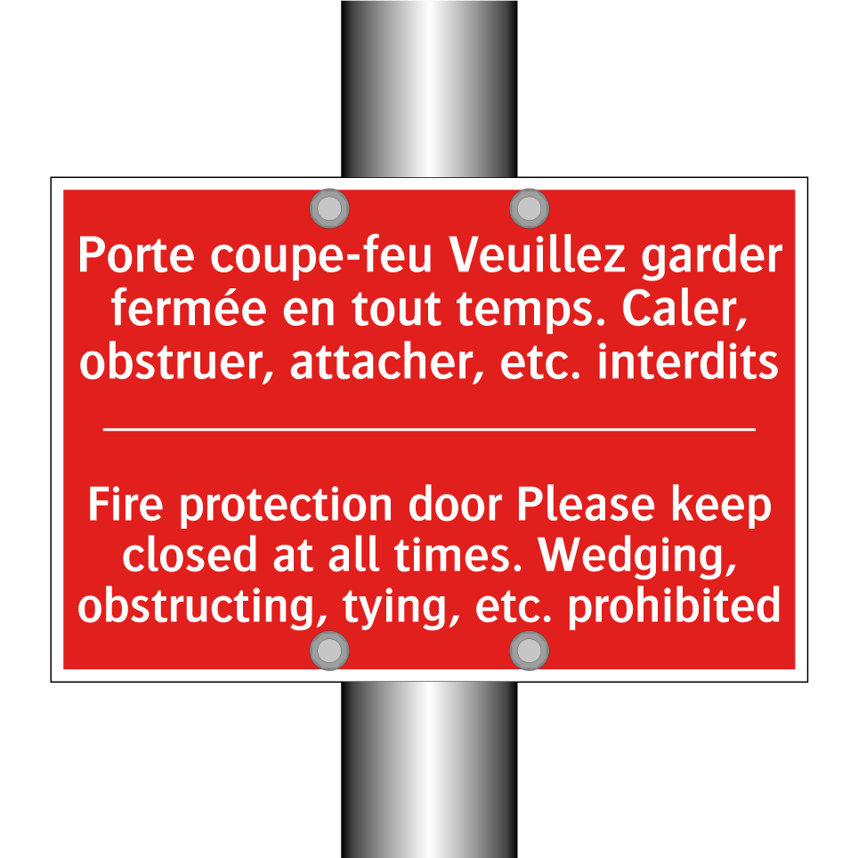 Porte coupe-feu Veuillez garder /.../ - Fire protection door Please keep /.../