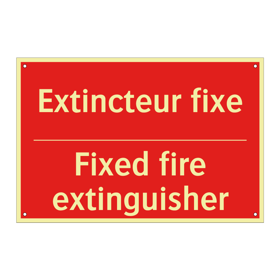 Extincteur fixe - Fixed fire extinguisher
