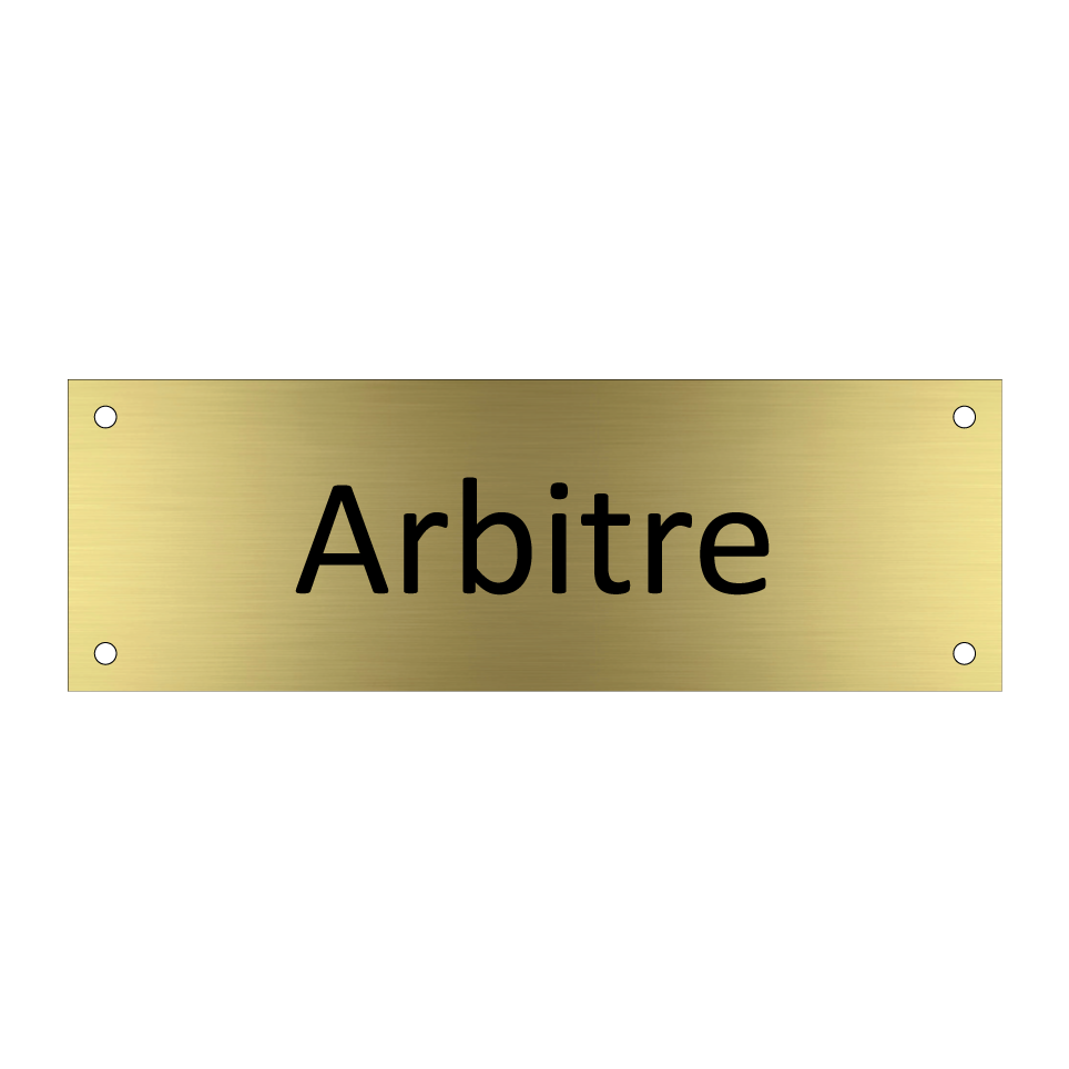 Arbitre & Arbitre & Arbitre