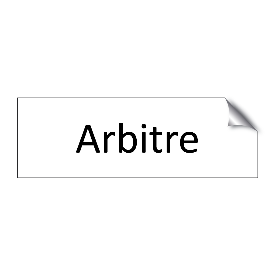 Arbitre & Arbitre & Arbitre