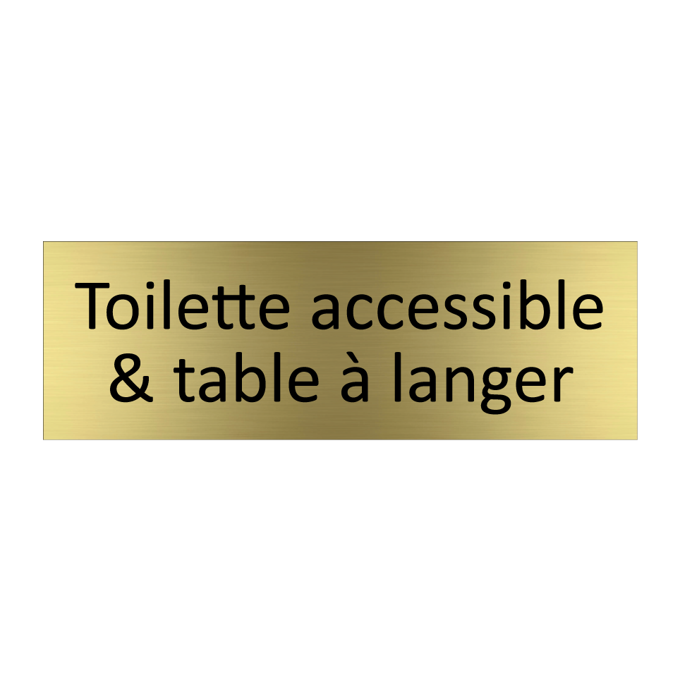 Toilette accessible & table à langer