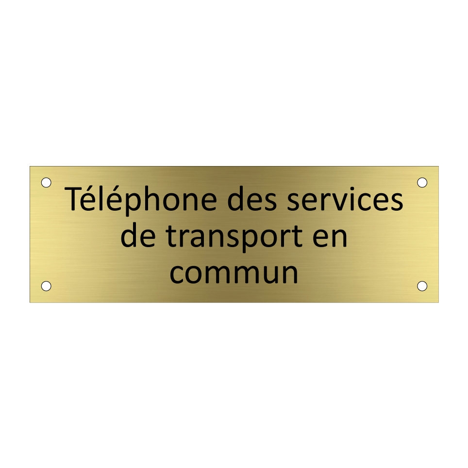 Téléphone des services de transport en commun