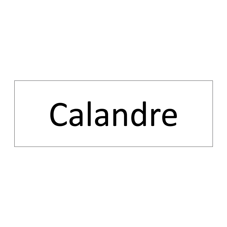 Calandre & Calandre & Calandre & Calandre & Calandre & Calandre