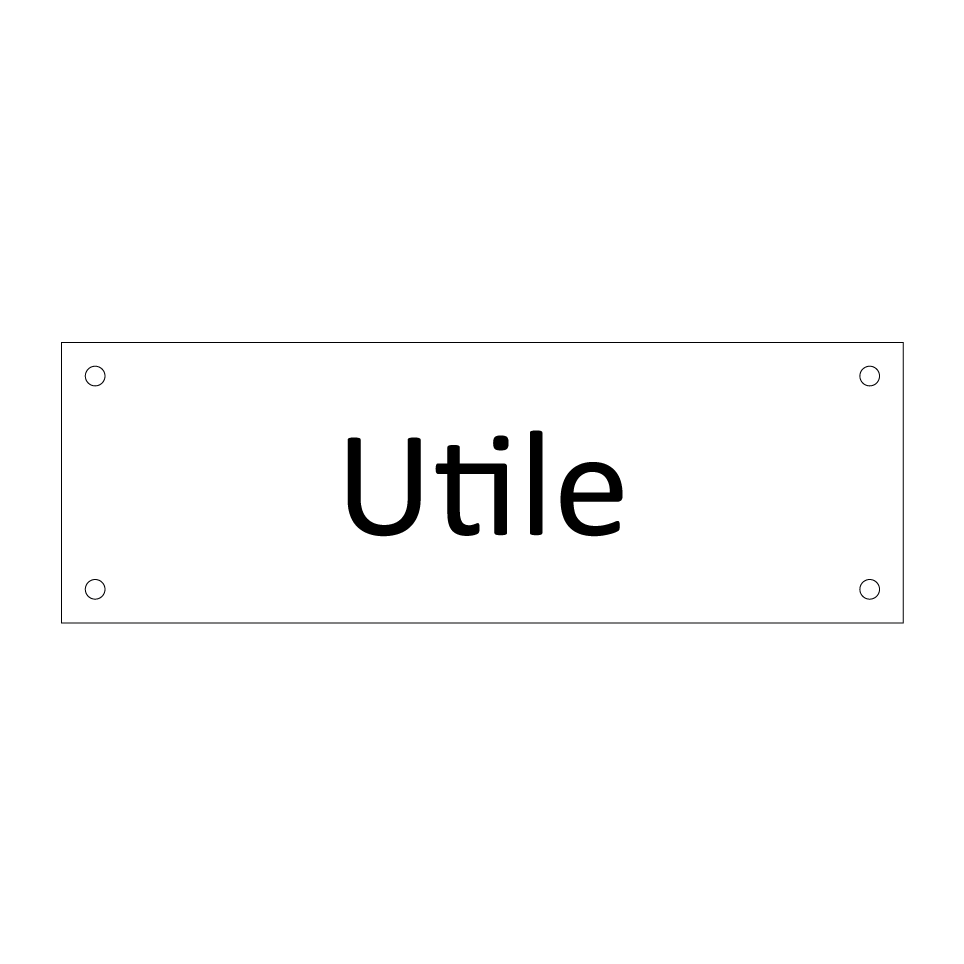 Utile & Utile & Utile