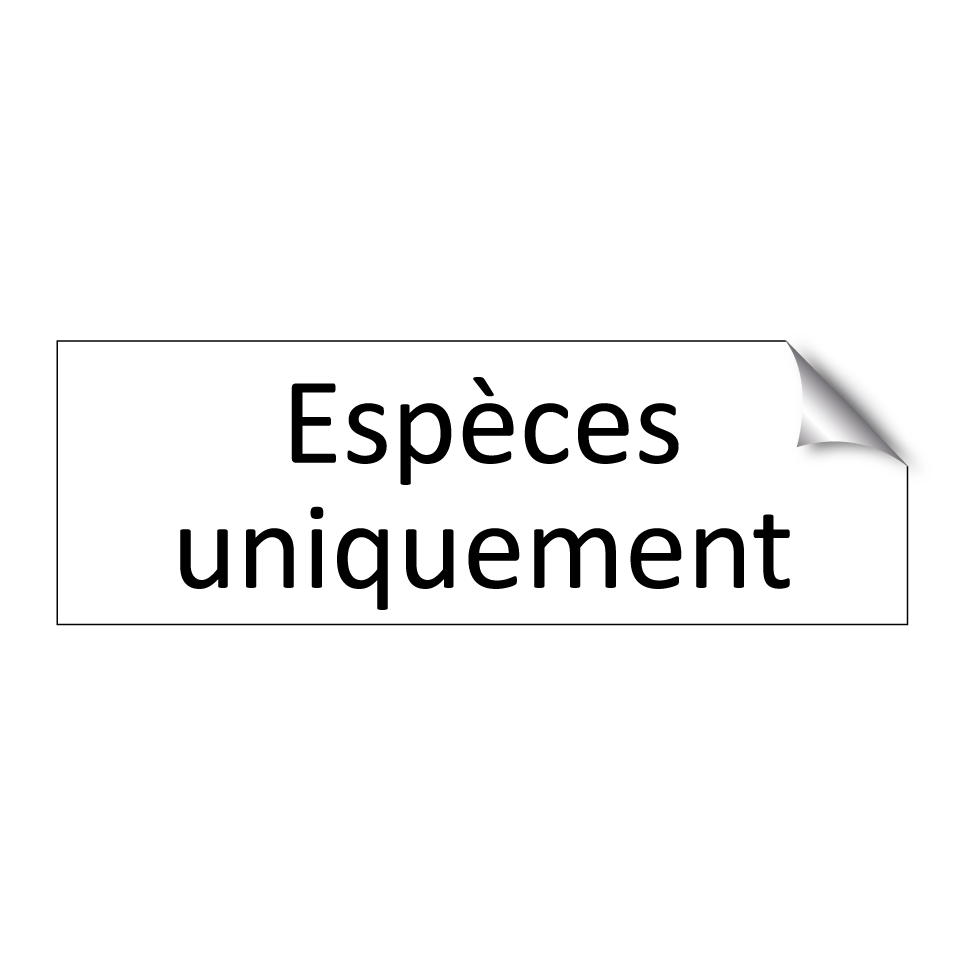 Espèces uniquement
