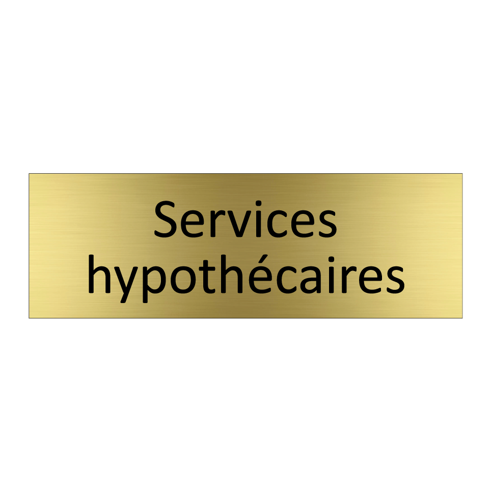 Services hypothécaires