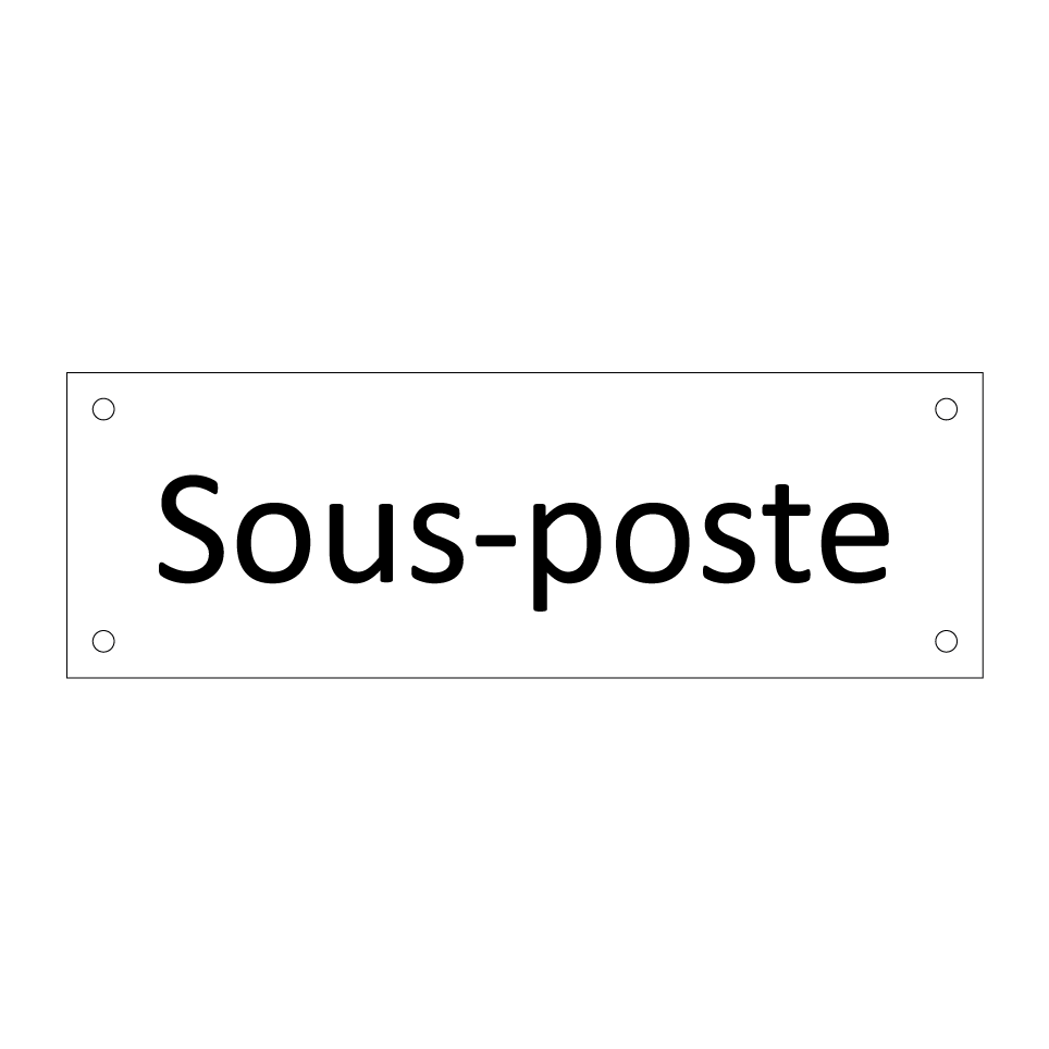 Sous-poste & Sous-poste & Sous-poste
