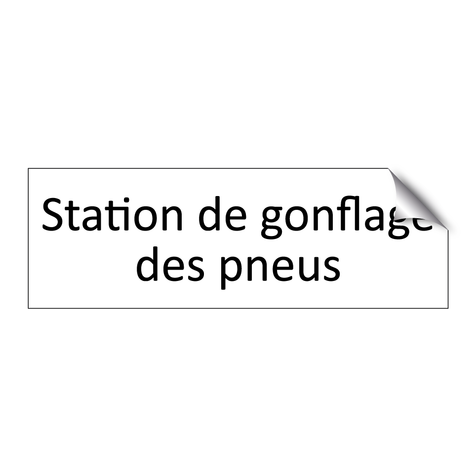 Station de gonflage des pneus