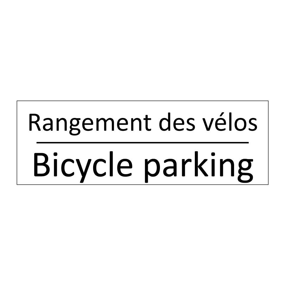 Rangement des vélos - Bicycle parking