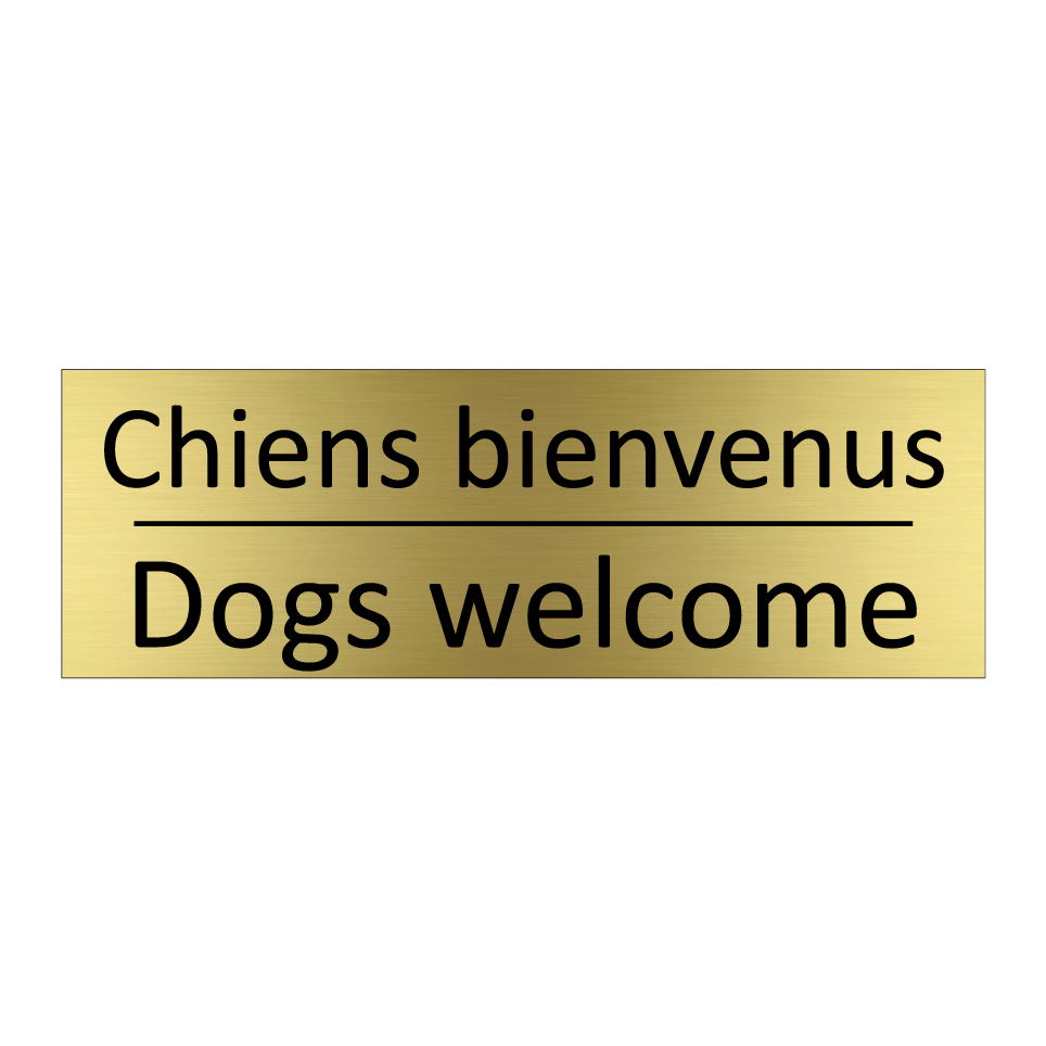 Chiens bienvenus - Dogs welcome