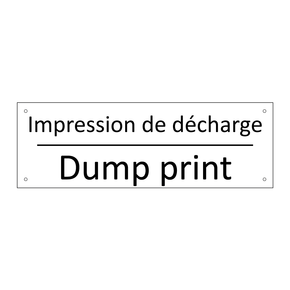 Impression de décharge - Dump print