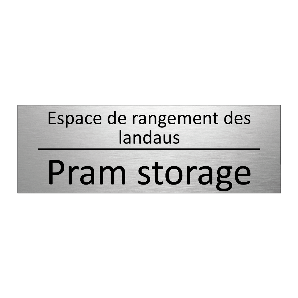 Espace de rangement des landaus /.../ - Pram storage