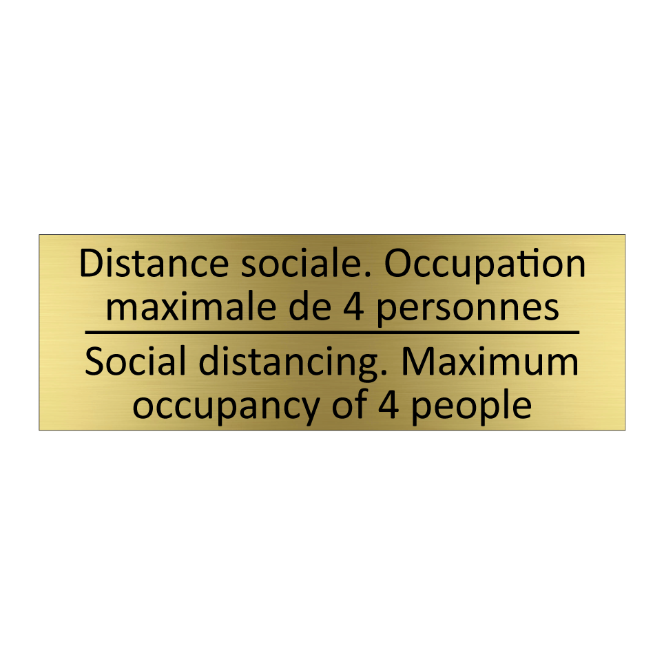 Distance sociale. Occupation maximale  /.../ - Social distancing. Maximum occupancy  /.../